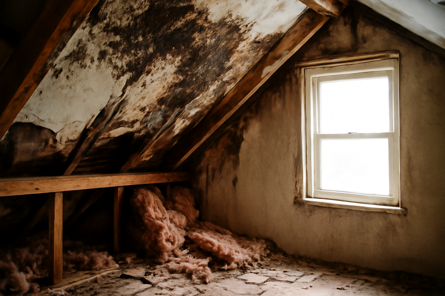 Attic Water Damage Restoration in Zearing, IA
