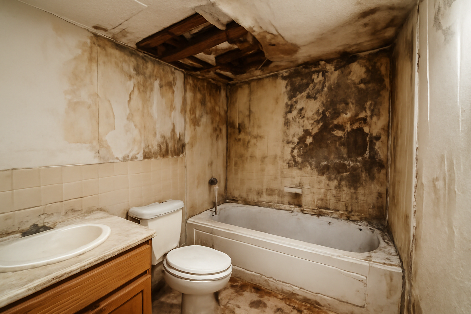 Bathroom Water Damage Restoration in Melbourne, IA