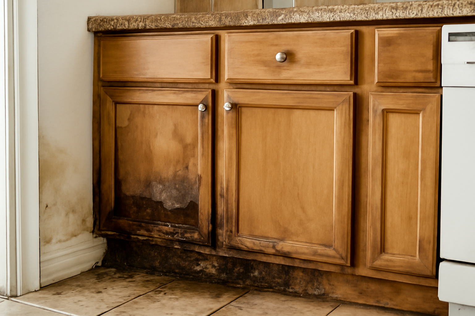 Cabinet Water Damage Repair in Urbandale, IA