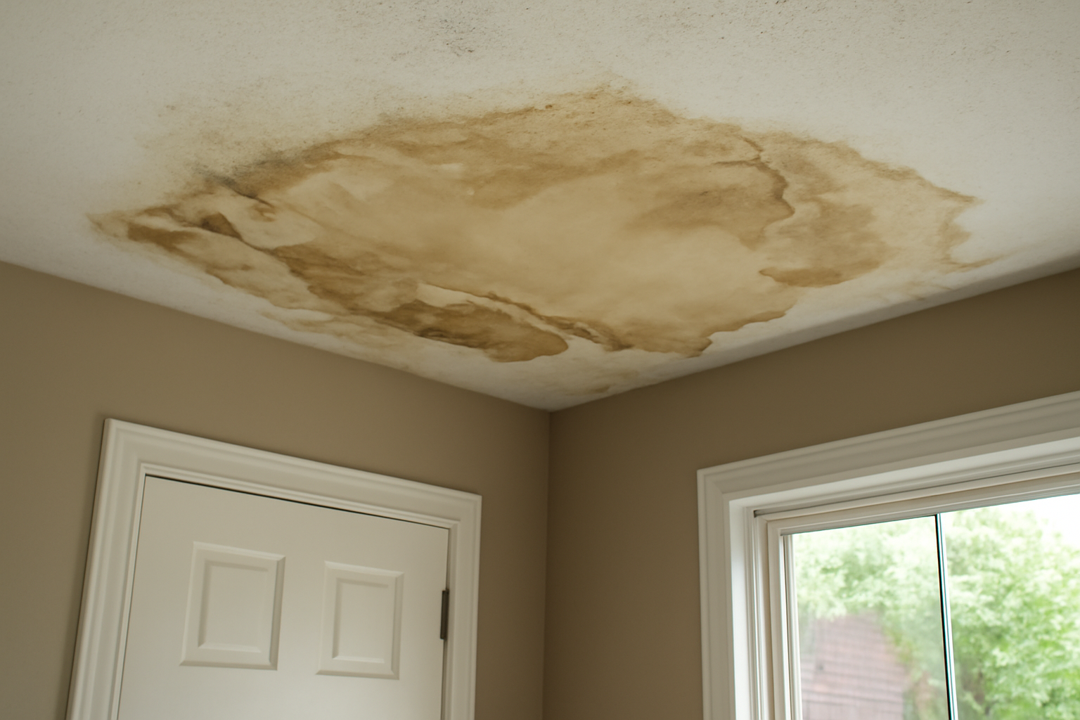 Ceiling Drywall Water Damage Restoration in Traer, IA