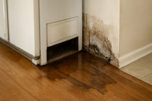 Ice Maker Line Leak Water Removal
