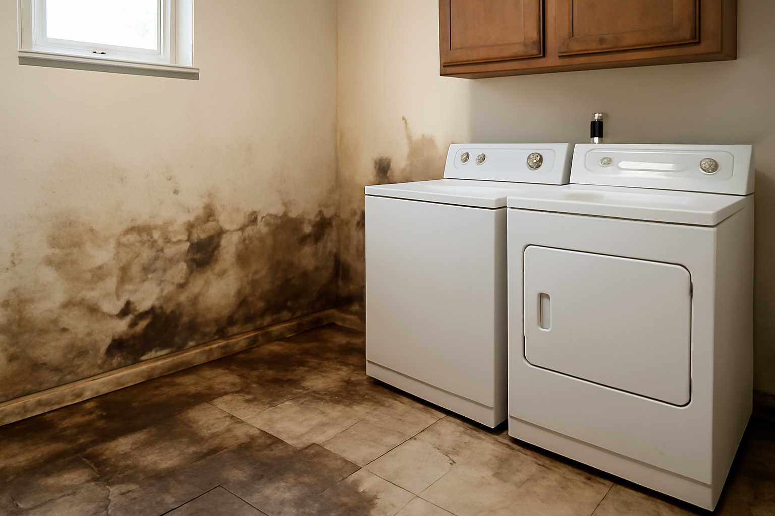 Laundry Room Water Damage Restoration in Gilbert, IA