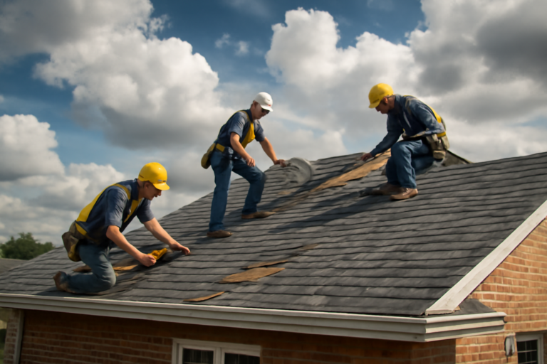 Storm damage repair service