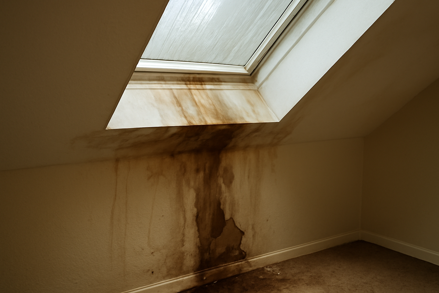 Skylight Leak Water Removal in Traer, IA