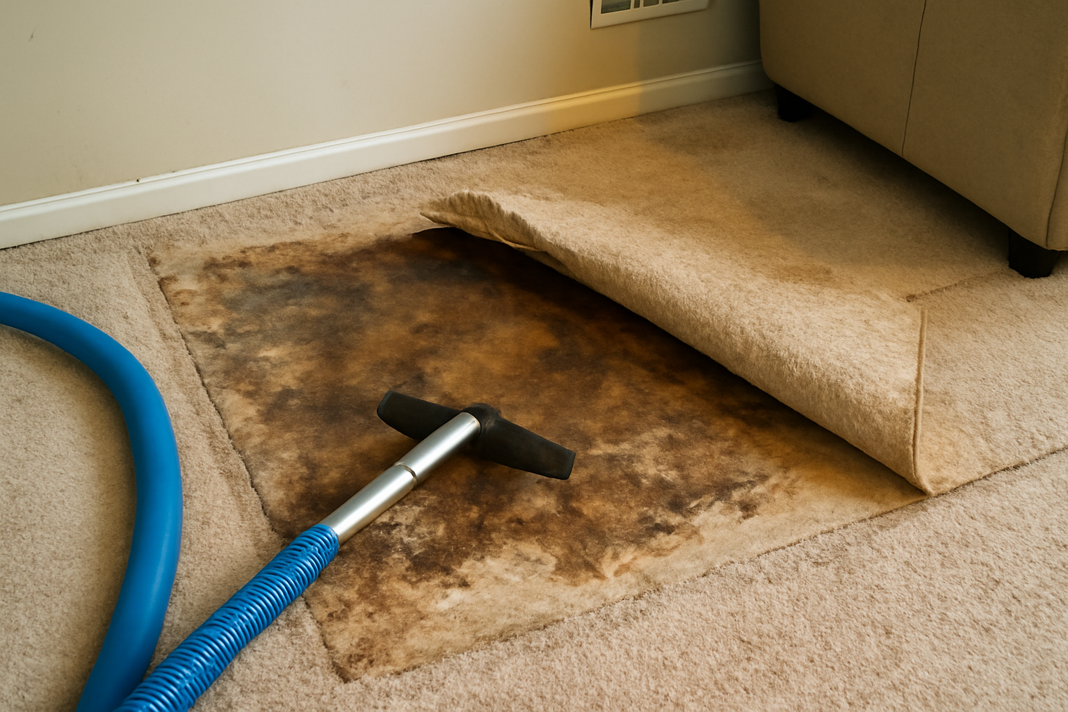 Under Carpet Water Extraction in Urbandale, IA